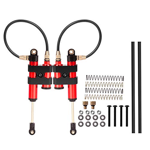 XUXHOU RC-Stoßdämpfer, 100 Mm Unterdruck-Stoßdämpfer, Stoßdämpfer für Scx10 1/10 RC-Automodell (Rot) von XUXHOU