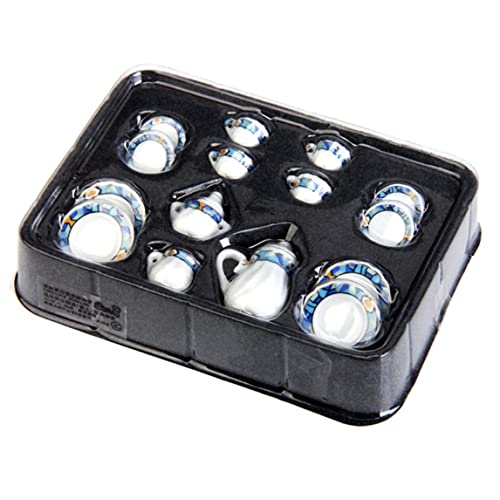 XVHOAB 15pcs 1/12 Dollhouse Miniature Tee Set Blumenmuster Porzellan Teebech für Puppenhausmöbel Dekoration .. Dekoration XVHOAB 15pcs 1/12 Dollhouse Miniature Tee Set Blumenmuster Porzellan Teebech für Puppenhausmöbel Dekoration .. Dekoration von XVHOAB