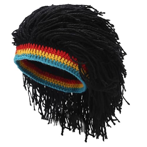XVHOAB Rasta-Hut mit Dreadlocks, lustige Dreads Perücken-Strickhut, Hip-Hop Winter Mütze für Frauen & Männer Party Halloween XVHOAB Rasta-Hut mit Dreadlocks, lustige Dreads Perücken-Strickhut, Hip-Hop Winter Mütze für Frauen & Männer Party Halloween von XVHOAB