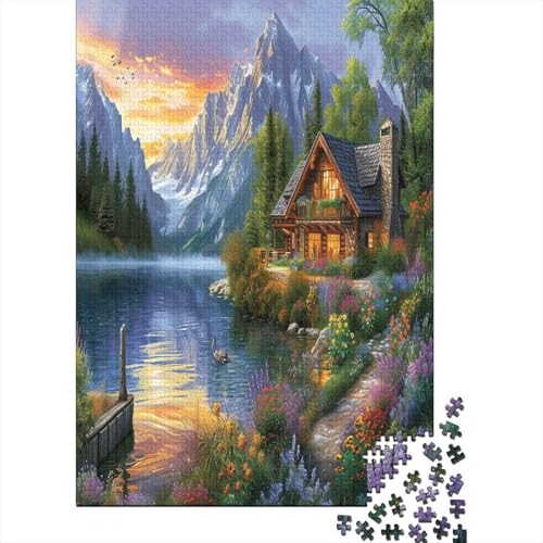 Berghütte Puzzlespiel 1000 Teile Für Erwachsene, Einzigartige Kunstwerke Und Vorlage - Geburtstagsgeschenk - Spaßige Puzzles Mit Überraschung Von Puzzle in A Bag Puzzel 1000pcs (75x50cm) von XVSAREIDG