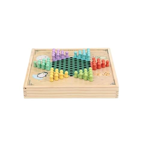 XWMSCLAK Holzwürfel-Brettspiel „Shut The Box“ for 4 Spieler, Klappen- und Würfelspiel, traditionelles chinesisches Holzbrett-Set, Strategiespiel for Kinder von XWMSCLAK