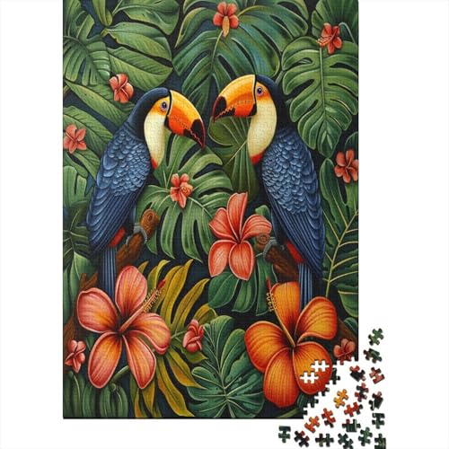 Bird Puzzle 1000 Teile, unmögliches Puzzle für Erwachsene Puzzle Spiele Entspannung und Intelligenz Puzzle für Familienspiel Puzzle Geschenk 1000 Stück (75 x 50 cm) von XWVALDYZL