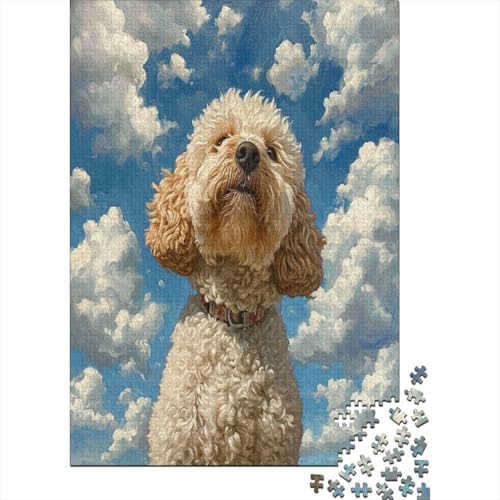 Cockapoo Puzzle mit 1000 Teilen für Erwachsene, Lernspiel für Erwachsene, Herausforderung, Spielzeug, anspruchsvolle Puzzlespiele, Geschenk für alle Frauen und Männer, 1000 Stück (75 x 50 cm) von XWVALDYZL