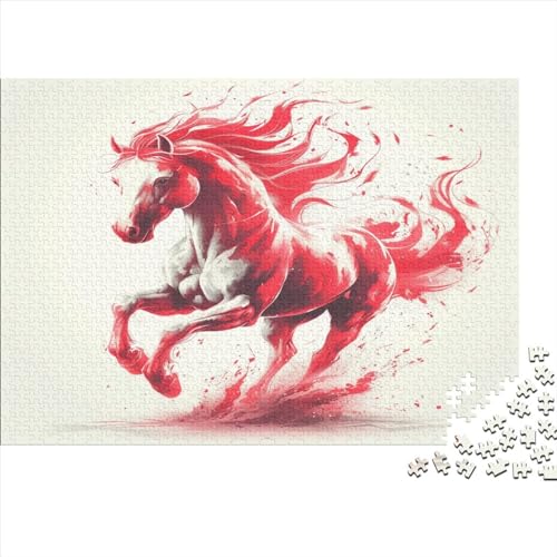 Horse 1000 Stück Erwachsene Puzzle Spiele Entspannung und Intelligenz Nachhaltiges Holzpuzzle Puzzle für Familienspiel Geschenk Für Liebe Und Freund Nachhaltig 1000 Stück (75 x 50 cm) von XWVALDYZL