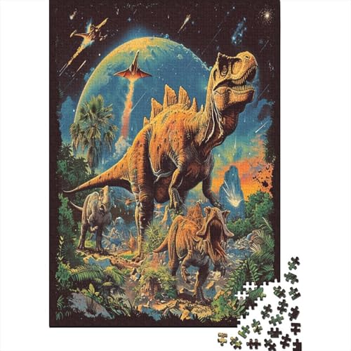 Dinosaurier Puzzle 1000 Teile Erwachsene, Puzzlespiel Jigsaw Puzzles Erwachsenen Puzzlespiel Puzzel 1000pcs (75x50cm) von XXDVBASOT