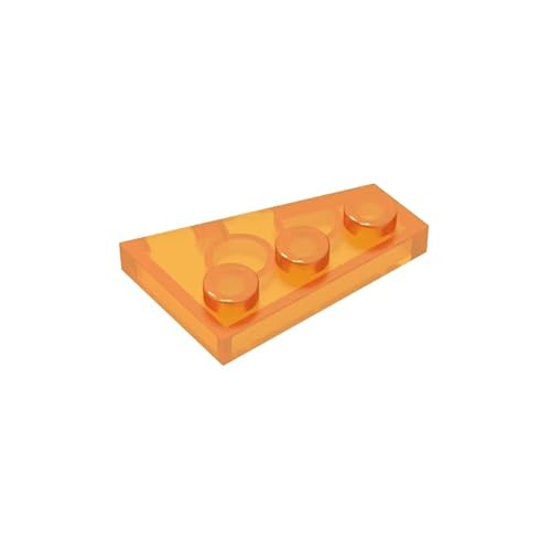 GDS-546 Keilplatte, 7,6X5,1 cm, Links, 50 Stück, kompatibel mit Lego 43723 DIY-Teilen und MOC-Komponenten für große Ziegelmarken, Farbe:Transparentes Orange 182 GDS-546 Keilplatte, 7,6X5,1 cm, Links, 50 Stück, kompatibel mit Lego 43723 DIY-Teilen und MOC-Komponenten für große Ziegelmarken, Farbe:Transparentes Orange 182 von XYEIUGO