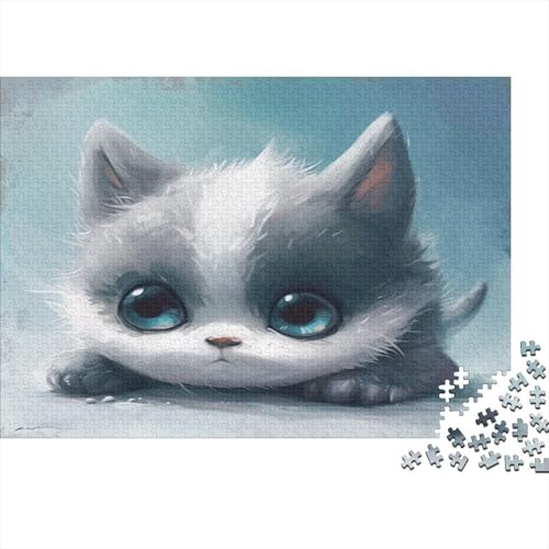 Cute Kat 1000 Teile Puzzle Für Erwachsene, Hochwertige Recycelbare MateriAußerirdische Und Druck Puzzlespiel, Familienspiel, Geschenk Für Liebhaber Oder Freunde Puzzel 1000pcs (75x50cm) von XYRMQWJPC