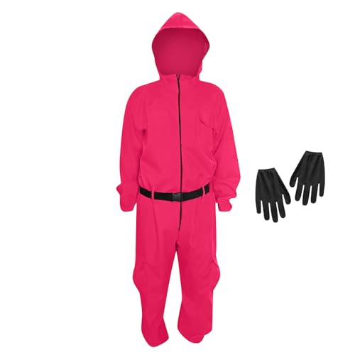 XYYYHTL 𝙎𝙦𝙪ἰ𝙙 𝑮𝙖𝙢𝐞 Kostüm Staffel 2 Faschingskostüme Costume Frontman Mantel Guard Kostüm für Kinder Erwachsene Soldat Cosplay Set Kostüme Kinder Puppe,Halloween,Karneval,Mottoparty von XYYYHTL