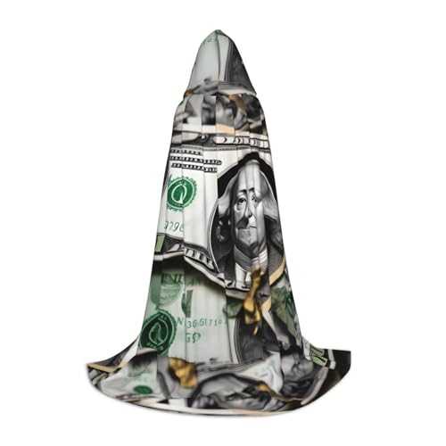 XZDAL Banknotenmuster Kapuzenumhang S für Teenager Langer Umhang Kostüm Cosplay Maskerade Karneval Party XZDAL Banknotenmuster Kapuzenumhang S für Teenager Langer Umhang Kostüm Cosplay Maskerade Karneval Party von XZDAL