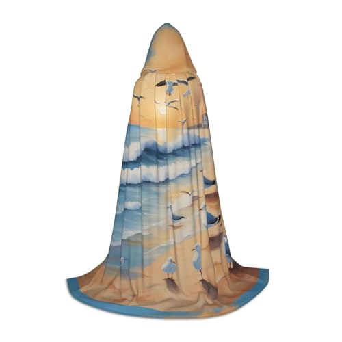 XZDAL Birds on the beach Hooded Cape L For Teens Long Cloak Costume Cosplay Maskerade Carnival Party XZDAL Birds on the beach Hooded Cape L For Teens Long Cloak Costume Cosplay Maskerade Carnival Party von XZDAL
