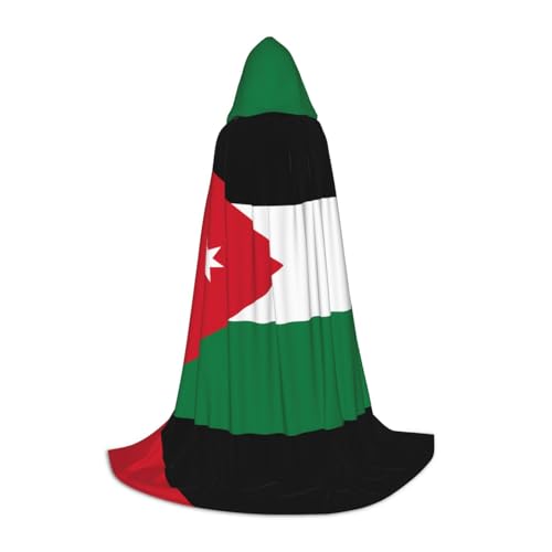XZDAL Kapuzenumhang mit Jordanien-Flagge, Größe M, für Teenager, langer Umhang, Kostüm, Cosplay, Maskerade, Karneval, Party XZDAL Kapuzenumhang mit Jordanien-Flagge, Größe M, für Teenager, langer Umhang, Kostüm, Cosplay, Maskerade, Karneval, Party von XZDAL