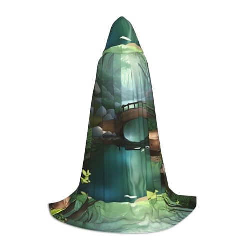 XZDAL Kleine Brücke im Osten Kapuzenumhang S für Teenager Langer Umhang Kostüm Cosplay Maskerade Karneval Party XZDAL Kleine Brücke im Osten Kapuzenumhang S für Teenager Langer Umhang Kostüm Cosplay Maskerade Karneval Party von XZDAL