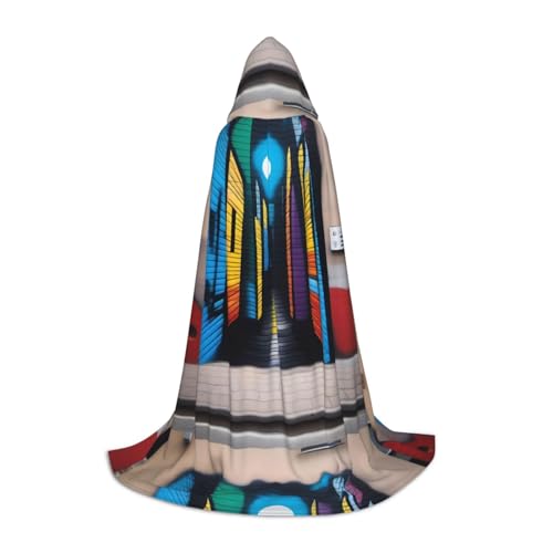 XZDAL Street Art Kapuzenumhang S für Teenager Langer Umhang Kostüm Cosplay Maskerade Karneval Party XZDAL Street Art Kapuzenumhang S für Teenager Langer Umhang Kostüm Cosplay Maskerade Karneval Party von XZDAL