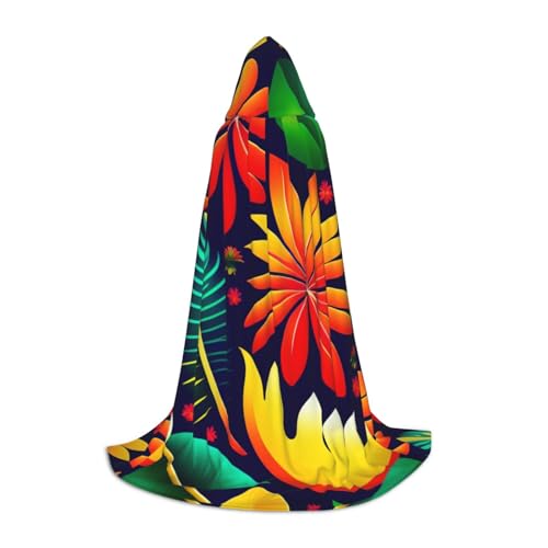 XZDAL Tropische Pflanzen Kapuzenumhang L für Teenager Langer Umhang Kostüm Cosplay Maskerade Karneval Party XZDAL Tropische Pflanzen Kapuzenumhang L für Teenager Langer Umhang Kostüm Cosplay Maskerade Karneval Party von XZDAL