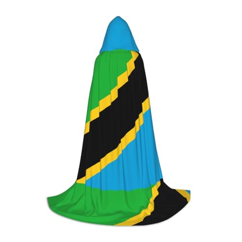 XZDAL Umhang mit Kapuze, Tansania-Flagge, Größe S, für Teenager, langer Umhang, Kostüm, Cosplay, Maskerade, Karneval, Party XZDAL Umhang mit Kapuze, Tansania-Flagge, Größe S, für Teenager, langer Umhang, Kostüm, Cosplay, Maskerade, Karneval, Party von XZDAL
