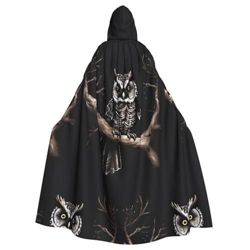 XZDAL Umhang mit Kapuze für Erwachsene, Motiv: Eule, für Halloween, Cosplay, Maskerade, Party-Kostüm XZDAL Umhang mit Kapuze für Erwachsene, Motiv: Eule, für Halloween, Cosplay, Maskerade, Party-Kostüm von XZDAL