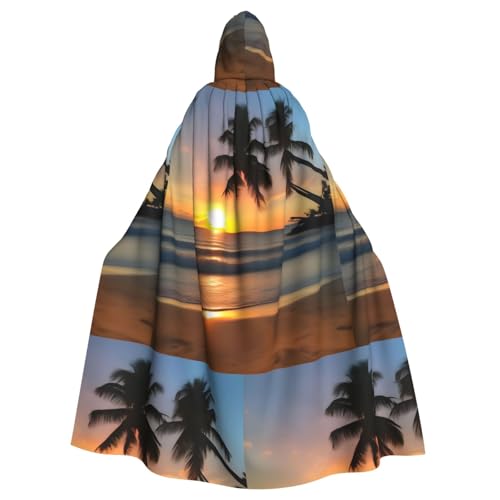 XZDAL Umhang mit Kapuze für Erwachsene, Sonnenuntergang, Strand, für Halloween, Cosplay, Maskerade, Party-Kostüm XZDAL Umhang mit Kapuze für Erwachsene, Sonnenuntergang, Strand, für Halloween, Cosplay, Maskerade, Party-Kostüm von XZDAL