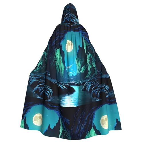XZDAL Umhang mit Kapuze für Erwachsene, Wassermondhöhle, für Halloween, Cosplay, Maskerade, Party-Kostüm XZDAL Umhang mit Kapuze für Erwachsene, Wassermondhöhle, für Halloween, Cosplay, Maskerade, Party-Kostüm von XZDAL