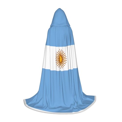 XZDAL Umhang mit argentinischer Flagge, bedruckt, Größe S, für Teenager, Cosplay, Rollenspiele, Festival, Maskerade, Mottoparty Kostüm von XZDAL