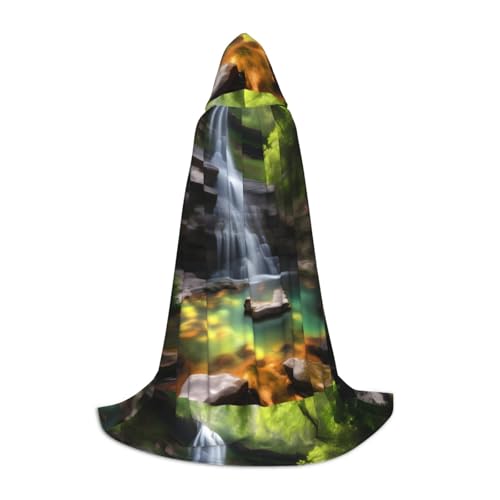 XZDAL Wasserfall Ansichten Kapuzenumhang L für Teenager Langer Umhang Kostüm Cosplay Maskerade Karneval Party XZDAL Wasserfall Ansichten Kapuzenumhang L für Teenager Langer Umhang Kostüm Cosplay Maskerade Karneval Party von XZDAL