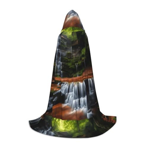 XZDAL Wasserfallansicht Kapuzenumhang M für Teenager Langer Umhang Kostüm Cosplay Maskerade Karneval Party XZDAL Wasserfallansicht Kapuzenumhang M für Teenager Langer Umhang Kostüm Cosplay Maskerade Karneval Party von XZDAL