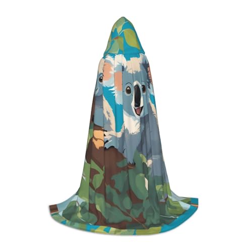 XZDAL Zwei glückliche Koalas Kapuzenumhang L für Teenager Langer Umhang Kostüm Cosplay Maskerade Karneval Party XZDAL Zwei glückliche Koalas Kapuzenumhang L für Teenager Langer Umhang Kostüm Cosplay Maskerade Karneval Party von XZDAL