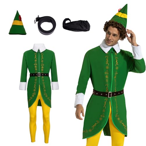 Xambop Weihnachtself KostüM,WeihnachtskostüM Elfen Kostüm für Weihnachtsfeier Cosplay von Xambop