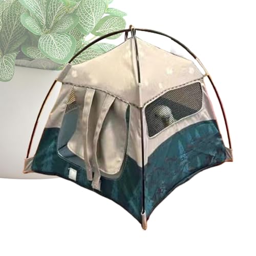 Miniatur -Camping -Zeltmodell - Oxford Fabric Tent of Dolls | Kleines süßes Zelt für Feengärten | 7.28 x 7,28 Modell der Miniatur -Zoll -Campingausrüstung für die von Xasbseulk