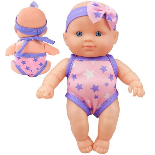 Wiedergeborene Puppen, Wiedergeborene Puppen für Kinder, Ganzkörper weiche wiedergeborene Kinderpuppe mit beweglichem Gelenk, Elastische realistische Kinderpuppe, echte wiedergeborene Puppe für Weihna von Xasbseulk