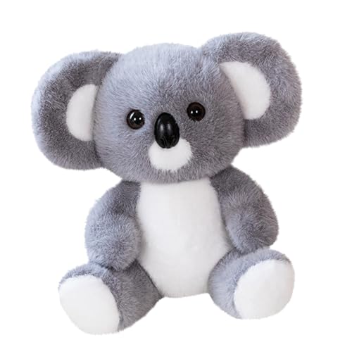 Xasbseulk Gefüllter Koala, Stofftier Koalabär - Cartoon-Koala-Simulationspuppe - Weiche, kuschelige Koala-sitzende Puppe, Koala-Stofftier-Umarmungskissen für Kinder, Mädchen, von Xasbseulk
