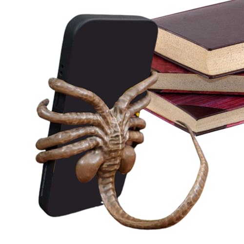 Xasbseulk Handyhalter | Coole Gothic Handyhalter | Verstellbarer Telefonständer Filmfigur Kreatur Form | Horrible Alien Facehugger Phone Holder Zubehör für Halloween von Xasbseulk