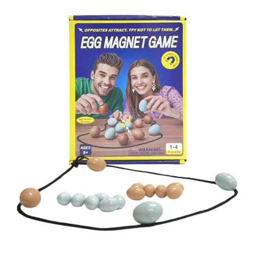 Xasbseulk Magnetisches Spiel,Eiförmiges Magnet Partyschach Brettspiel Mit Schnur - Verbindungsspiel Für Familienmitglieder Wie Eltern Und Kinder Xasbseulk Magnetisches Spiel,Eiförmiges Magnet Partyschach Brettspiel Mit Schnur - Verbindungsspiel Für Familienmitglieder Wie Eltern Und Kinder von Xasbseulk