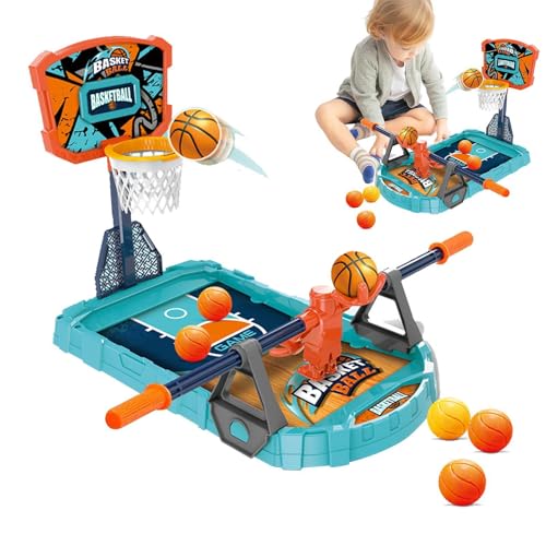 Xasbseulk Tischspiel für Kinder, Basketball-Brettspiel,Lustiges Tisch-Basketball-Sportspielzeug | Interaktives Einzelspieler-Basketballspielzeug, Desktop-Kinderspielzeug für Feinmotorik von Xasbseulk