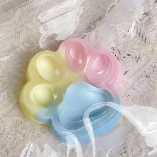 Squishy-Spielzeug Mit Pfotenmotiv, Squishy-Pfoten-Quetschspielzeug, Buntes Squishy-Spielzeug Mit Katzenpfoten, kawaiis Squeeze-Spielzeug Mit Katzenpfoten, Squishy-Zappelspielzeug Mit Katzenpfoten von Xatteua