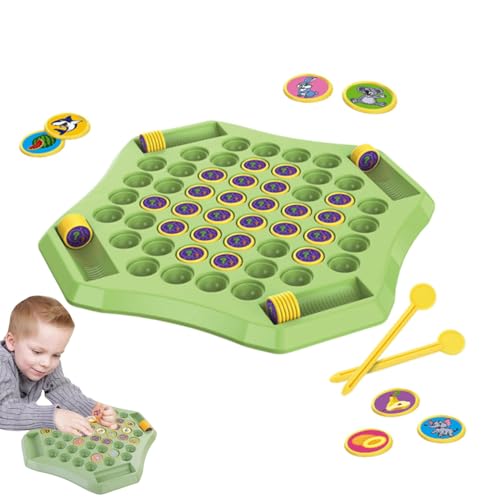 Xatteua Schachbrett-Set, Schachspiel,58x Tier-passendes Schachbrett | Cartoon-Schach-Brettspiel-Puzzle, Win-Reisespiel für Erwachsene, Kindergarten, Vorschule von Xatteua