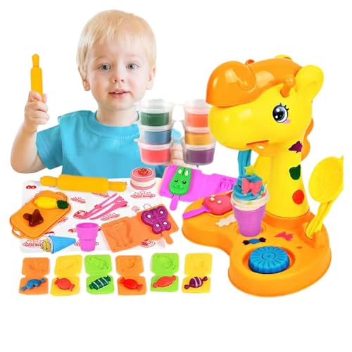 Xatteua Ton-Set Spielen - Rich Play Dough Kit - Nudelmaschine Eiscreme Party Play Food Set für Kinder Kinder Pretend Play Dough Toys von Xatteua