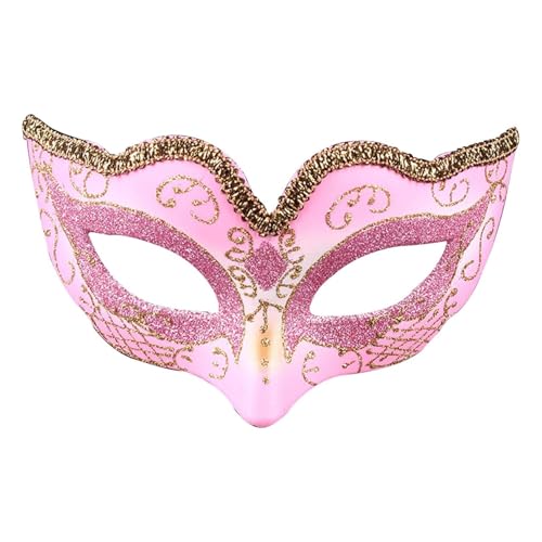 Xbemkste Maskerade Maske Frauen Venezianische Maske Mardi Gras Maske Augenmaske Venice für Halloween Party Ball Prom Karneval Hochzeit Wanddekoration Maskenball Venedig Mottoparty Kostüm (D) von Xbemkste