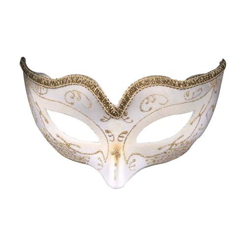 Xbemkste Maskerade Maske Frauen Venezianische Maske Mardi Gras Maske Augenmaske Venice für Halloween Party Ball Prom Karneval Hochzeit Wanddekoration Maskenball Venedig Mottoparty Kostüm (F) von Xbemkste