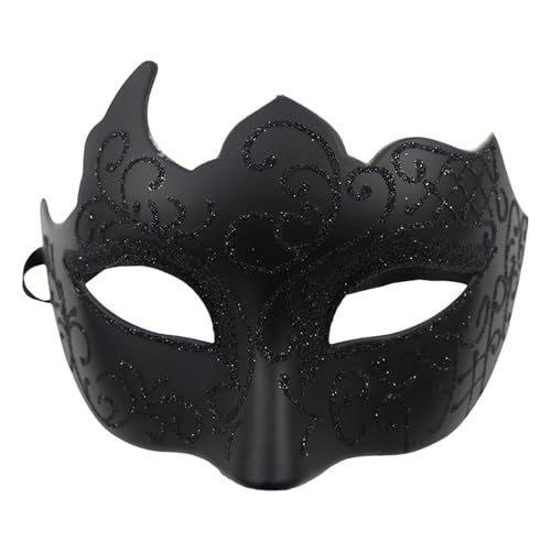 Xbemkste Maskerade Masken für Herren Damen – Glänzende Venezianische Maske Maskerade Maske Mardi Gras Maske Masquerade Mask für Karneval Tänze Halloween Ball Party (A) von Xbemkste