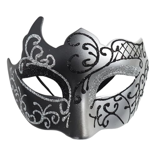 Xbemkste Maskerade Masken für Herren Damen – Glänzende Venezianische Maske Maskerade Maske Mardi Gras Maske Masquerade Mask für Karneval Tänze Halloween Ball Party (C) von Xbemkste