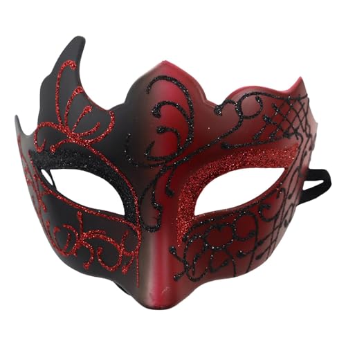 Xbemkste Maskerade Masken für Herren Damen – Glänzende Venezianische Maske Maskerade Maske Mardi Gras Maske Masquerade Mask für Karneval Tänze Halloween Ball Party (H) von Xbemkste