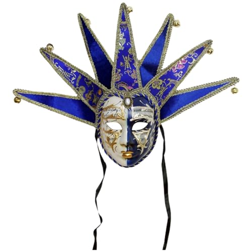 Xbemkste Venezianische Maske Maskerade Maske Venetian Comedy Mask Damen Karneval Ballmaske Frauen Mardi Gras Masken Festival Ball Party Kostüme (B) von Xbemkste