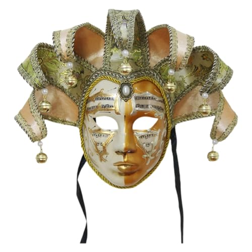 Xbemkste Venezianische Maske Maskerade Maske Venetian Comedy Mask Damen Karneval Ballmaske Frauen Mardi Gras Masken Festival Ball Party Kostüme (C) von Xbemkste