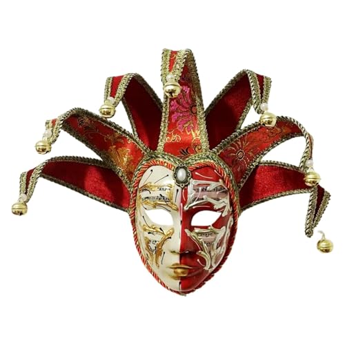 Xbemkste Venezianische Maske Maskerade Maske Venetian Comedy Mask Damen Karneval Ballmaske Frauen Mardi Gras Masken Festival Ball Party Kostüme (E) von Xbemkste