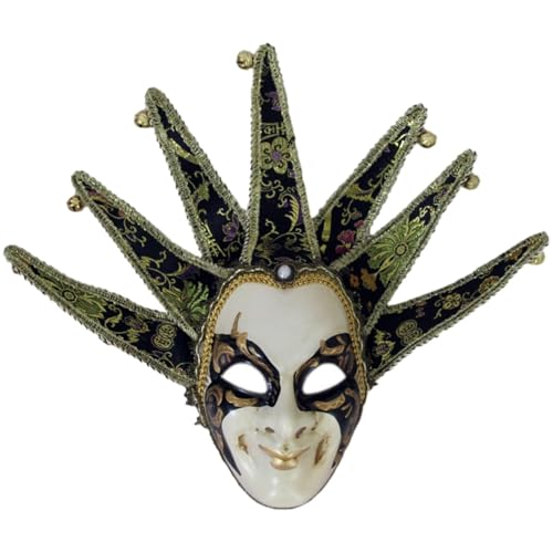 Xbemkste Venezianische Maske Maskerade Maske Venetian Comedy Mask Damen Karneval Ballmaske Frauen Mardi Gras Masken Festival Ball Party Kostüme (F) von Xbemkste