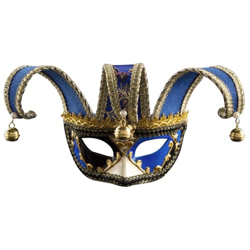 Xbemkste Venezianische Narrenmaske Vintage Maskerade Maske Venedig Augen Maske Mardi Gras Maske für Karneval Halloween Weihnachten Cosplay Party Fantasieball (B) von Xbemkste