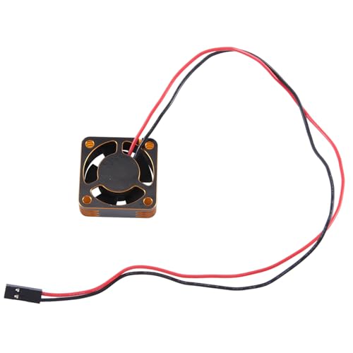 Xbsduih Metallgehäuse ESC-Motor 25-Mm-Lüfter Hochgeschwindigkeits-Wärmeableitungslüfterkühler für RC-Car-Ersatzteilzubehör Gold Xbsduih Metallgehäuse ESC-Motor 25-Mm-Lüfter Hochgeschwindigkeits-Wärmeableitungslüfterkühler für RC-Car-Ersatzteilzubehör Gold von Xbsduih