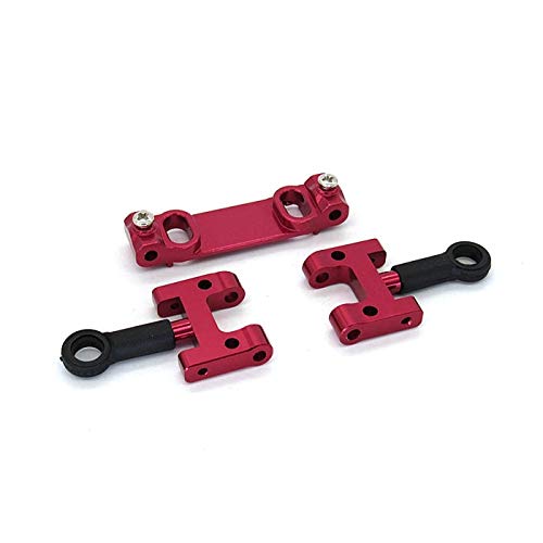 Xbsduih für D12 1/10 RC Lastwagen Auto Upgrade Teile Metall Oberer Schwingen Arm Set ZubehöR, Rot von Xbsduih