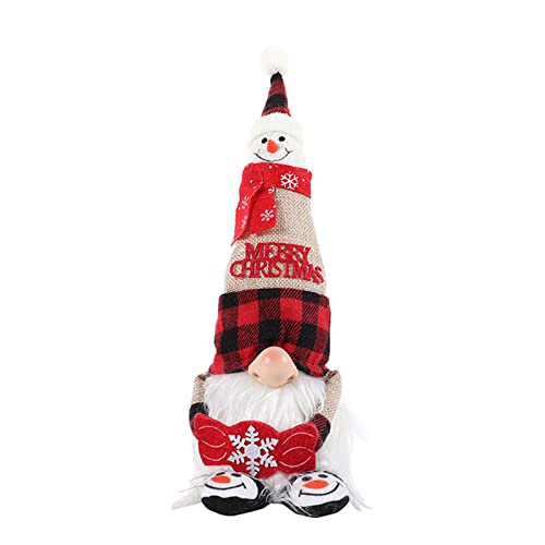 Xchon Frohe Weihnachten Weihnachtsmann Schneemann Hut Zwerg Ornament gestufte Tablett Dekor für Festival Party Küche Dekor von Xchon