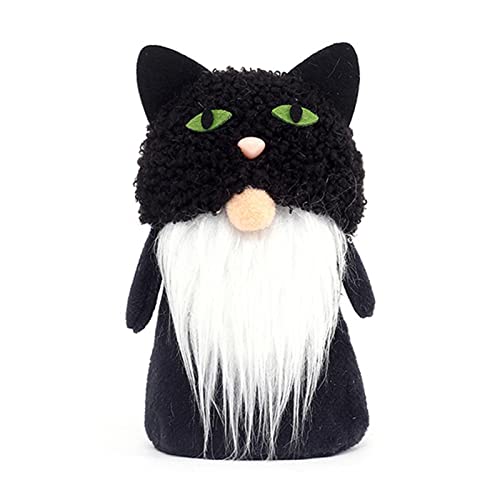 Xchon Halloween Fledermaus schwarz für Katze Kürbis Ornament für kreative gesichtslose Puppen für Zuhause Neujahr Geburtstag Weddi von Xchon